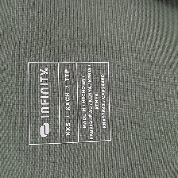 Olive Green Women's Scrub Top - Picture 8 of 16